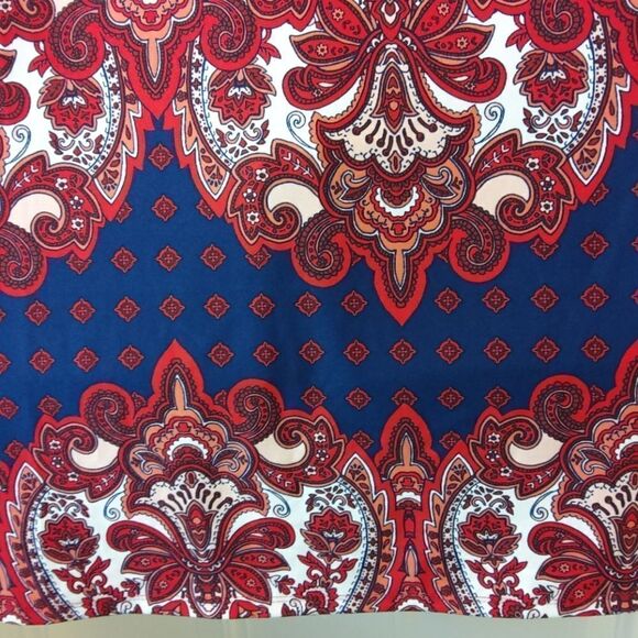 New Directions paisley print 3/4 sleeve dress - Picture 11 of 12